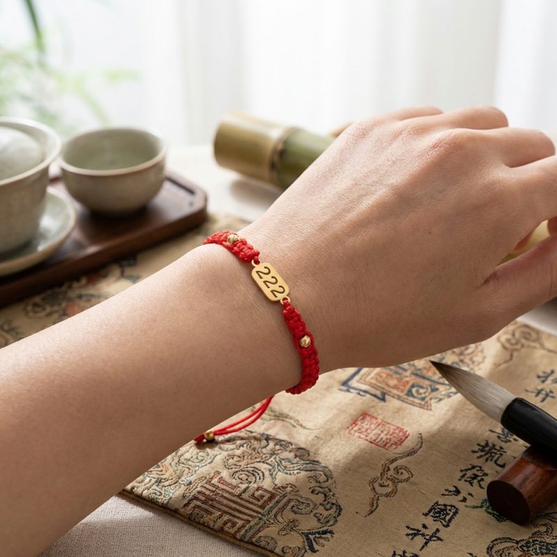 222 Balancing Angel Number Bracelet - Professional Photo