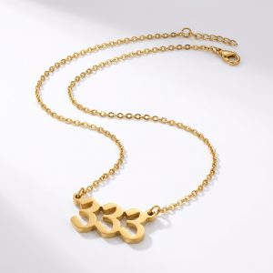 Exclusive: 333 Angel Number Necklace – Growth & Expansion - Professional Photo