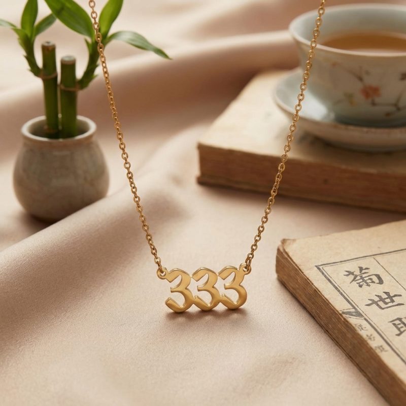 Exclusive: 333 Angel Number Necklace – Growth & Expansion - Professional Photo