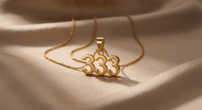 Exclusive: 333 Angel Number Necklace – Growth & Expansion - Professional Photo