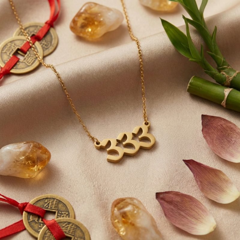 Exclusive: 333 Angel Number Necklace – Growth & Expansion - Professional Photo