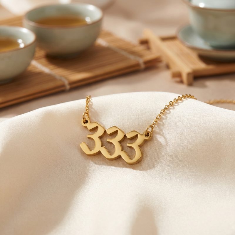 Exclusive: 333 Angel Number Necklace – Growth & Expansion - Professional Photo