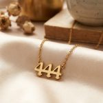 Exclusive: 444 Angel Number Necklace - Divine Guidance - Professional Photo