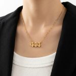 Exclusive: 444 Angel Number Necklace - Divine Guidance - Professional Photo