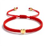 Exclusive: Red String Heart Bracelet - Professional Photo