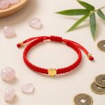 Exclusive: Red String Heart Bracelet - Professional Photo