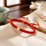 Exclusive: Red String Heart Bracelet - Professional Photo
