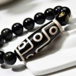 Ultimate Luck DZI 9 Eyes Obsidian Bracelet - Professional Photo