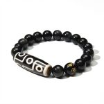 Ultimate Luck DZI 9 Eyes Obsidian Bracelet - Professional Photo