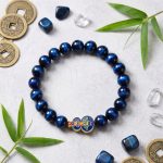 Wu Lou Blue Tiger Eye Wellness Bracelet - Feng Shui Bracelet for Health - Professional Photo
