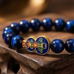 Wu Lou Blue Tiger Eye Wellness Bracelet - Feng Shui Bracelet for Health - Professional Photo