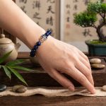 Wu Lou Blue Tiger Eye Wellness Bracelet - Feng Shui Bracelet for Health - Professional Photo