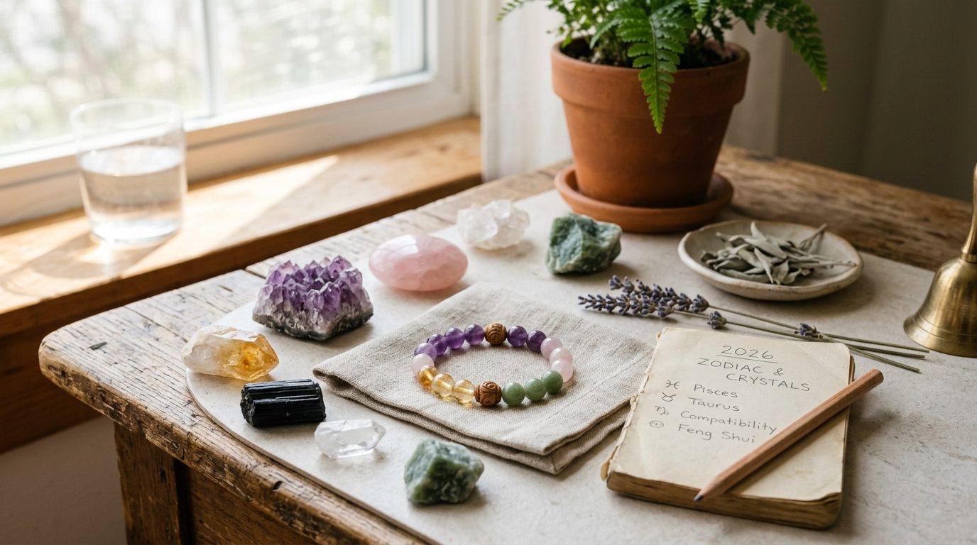 Zodiac Compatibility and Crystal Recommendations for 2026