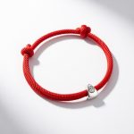 Red String Fu Lucky Bracelet - Bright Red - Professional Photo