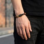 Buddha & Karma Tri-Color Tiger’s Eye Pixiu Wealth Bracelet - Image 2