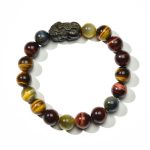 Buddha & Karma Tri-Color Tiger’s Eye Pixiu Wealth Bracelet - Image 7