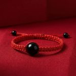 Exclusive: Buddha & Karma Red String Rainbow Obsidian Bracelet - Image 5
