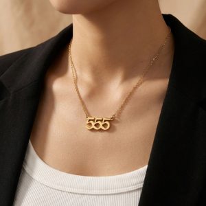 Exclusive: Buddha & Karma 555 Angel Number Necklace - Positive Transformation - Image 2